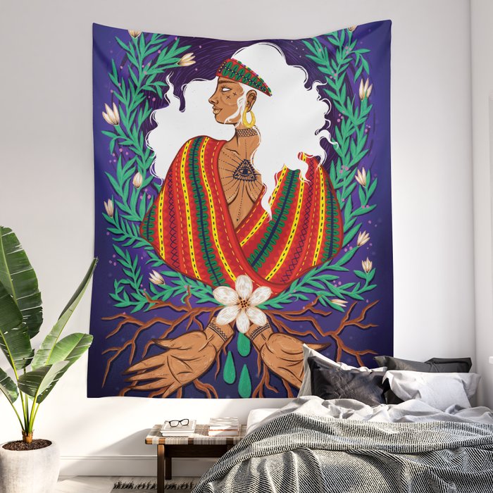 Babaylan Healer Filipino Witch Wall Tapestry