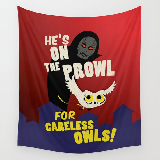 Careless Owls Wall Tapestry