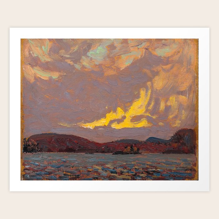 Tom Thomson Canoe Lake, Algonquin Park Canada, Canadian Oil