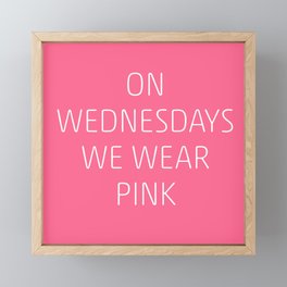Mean Girls #8 – Pink Framed Mini Art Print