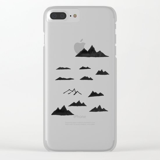 Mountains Clear iPhone Case