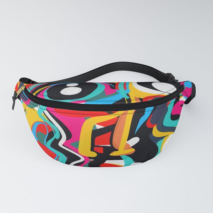 Yellow Street Art Neo Expressionist Portrait of the artist Fanny Pack