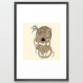 Dead Living by Tree Framed Art Print