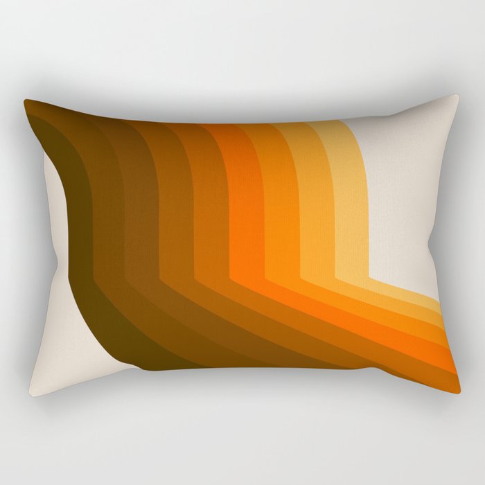 Golden Halfbow Rectangular Pillow