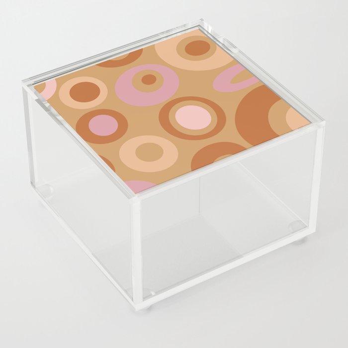 Poppy Polka Dot - Orange Acrylic Box
