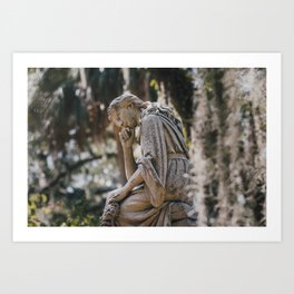Bonaventure Cemetery - Statue of Eliza Wilhelmina Theus II Art Print