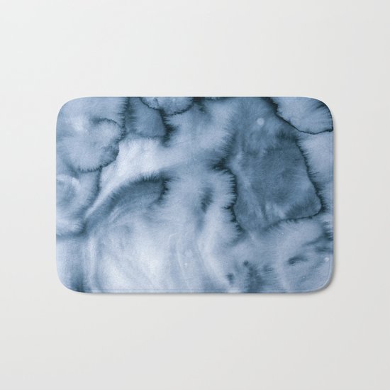 grey blues Bath Mat
