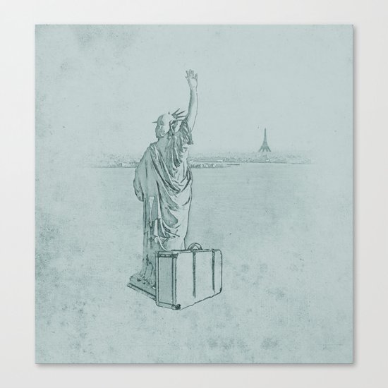 bon voyage Canvas Print