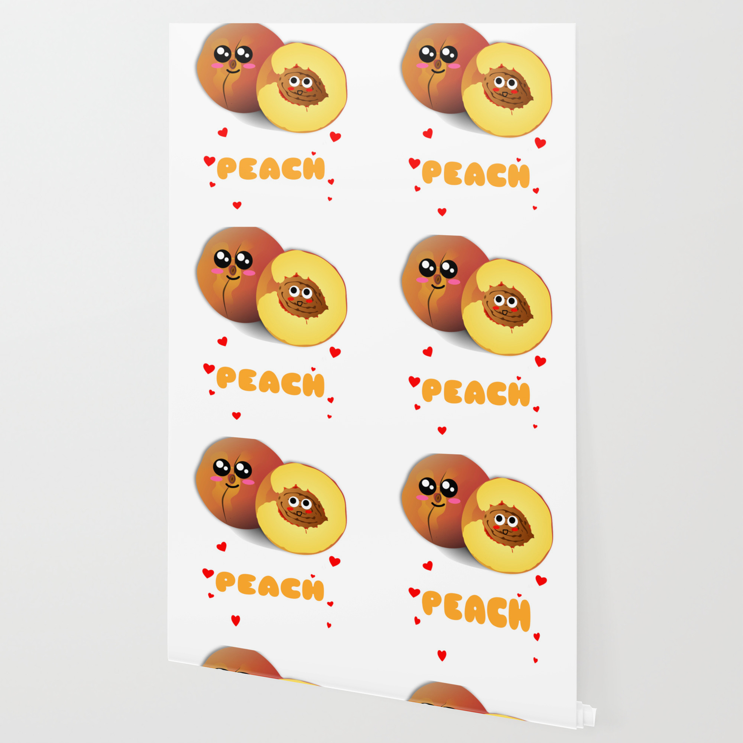 You Ve Got A Peach Of My Heart Cute Peach Pun Wallpaper By Dogboo