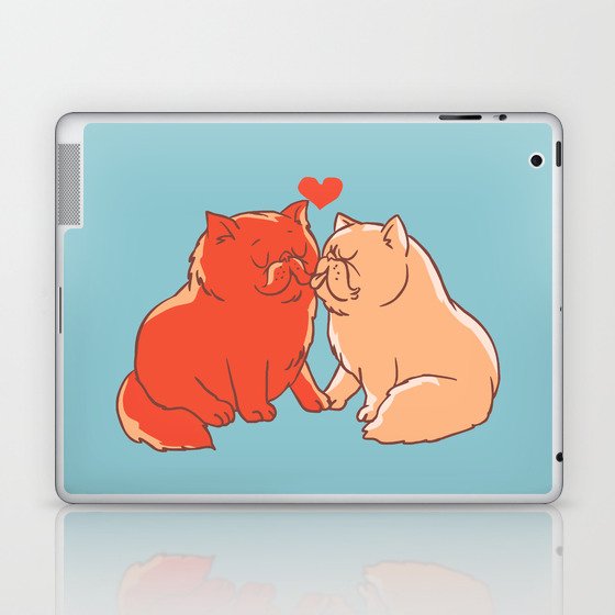 Cat Kisses Laptop & iPad Skin