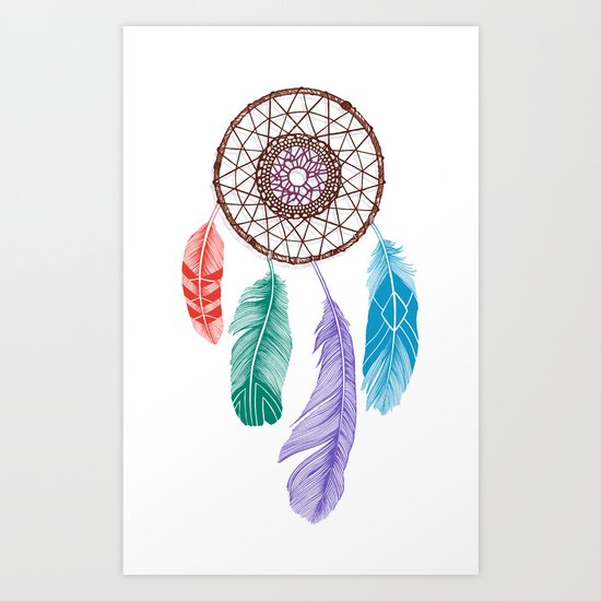 Dream Catcher Multi Art Print