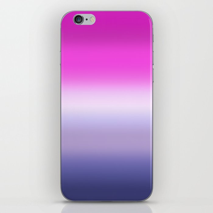magenta and purple ombre gradient iPhone Skin