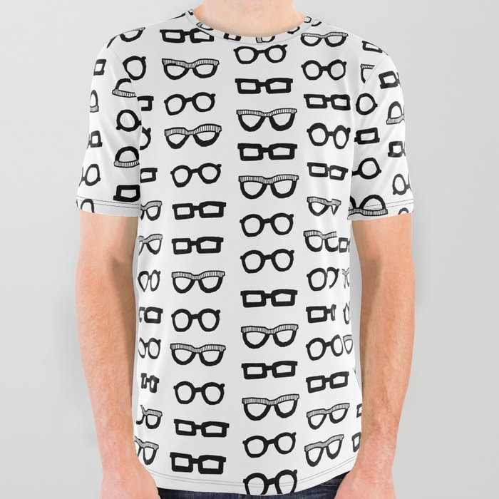 Sunglasses BW All Over Graphic Tee