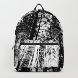 B/W Forest Backpack | Biancoenero, Digital, Trees, Black And White, Nature, Photo, Wood, Forest, Alberi 