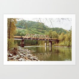 PNW Train Bridge | Travel Photography Art Print