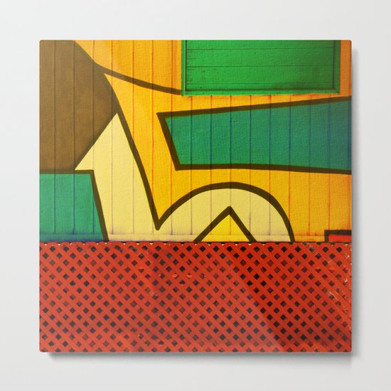 Jamaican Wall Metal Print