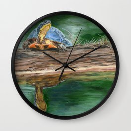 By The River by Teresa Thompson Wall Clock