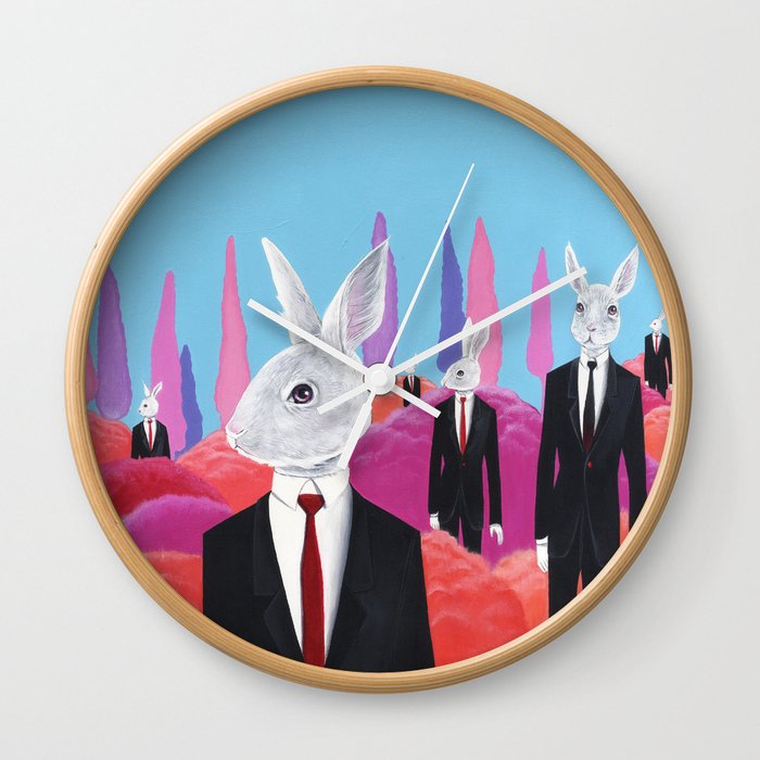 Easter Bunny Wall Clock