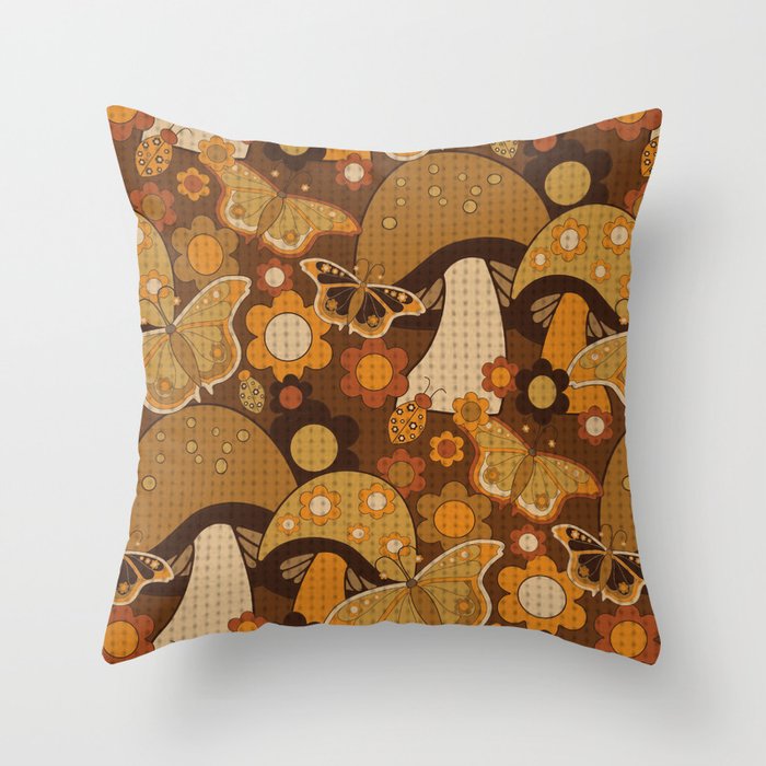 Mushroom Stitch Throw Pillow
