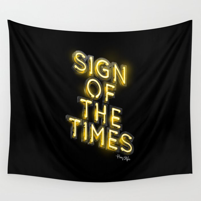 Sign Of The Times Wall Tapestry