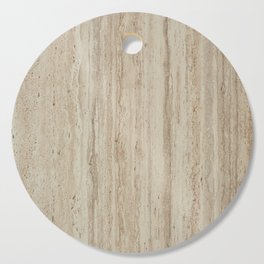 Beige Travertine Stone Texture Cutting Board