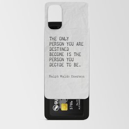 Ralph Waldo Emerson quotes 100 Android Card Case