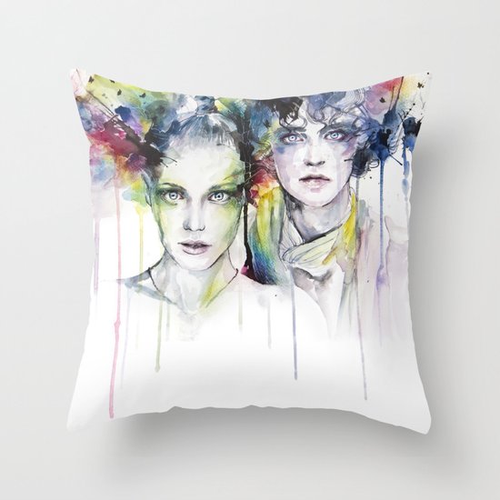 skies on fire Throw Pillow