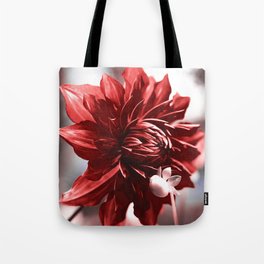 Rose Tint Dahlia Tote Bag