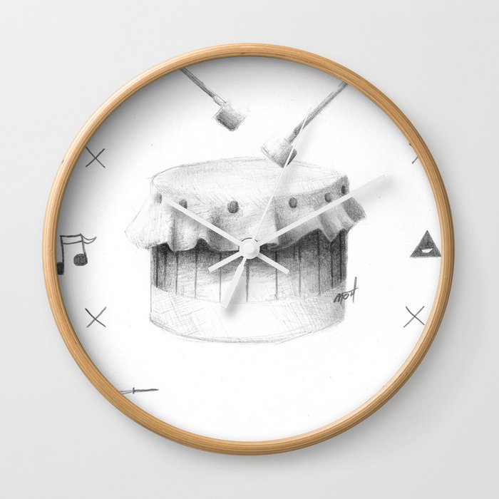One Drum Wall Clock