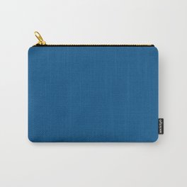 Dark Blue Solid Color Pairs Pantone Baleine Blue 19-4048 TCX Shades of Blue Hues Carry-All Pouch