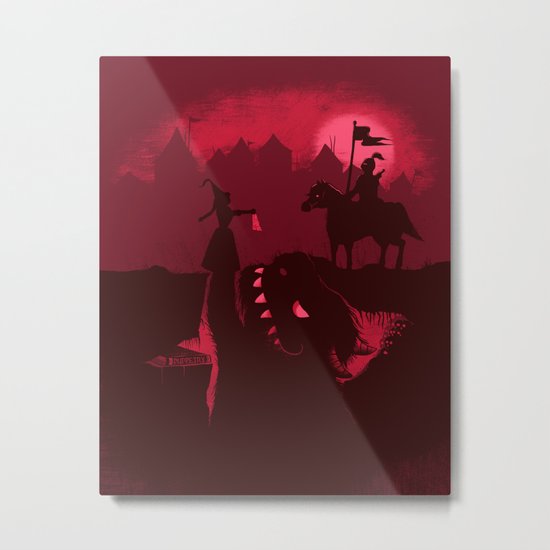 Farewell Brave Knight Metal Print