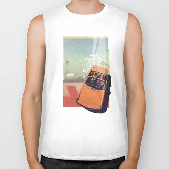 Getaway Car | Collage Biker Tank