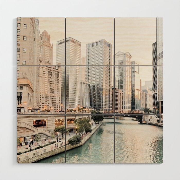 Chicago City Wood Wall Art