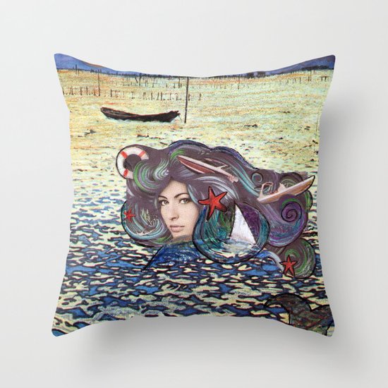 The Mermaid Throw Pillow