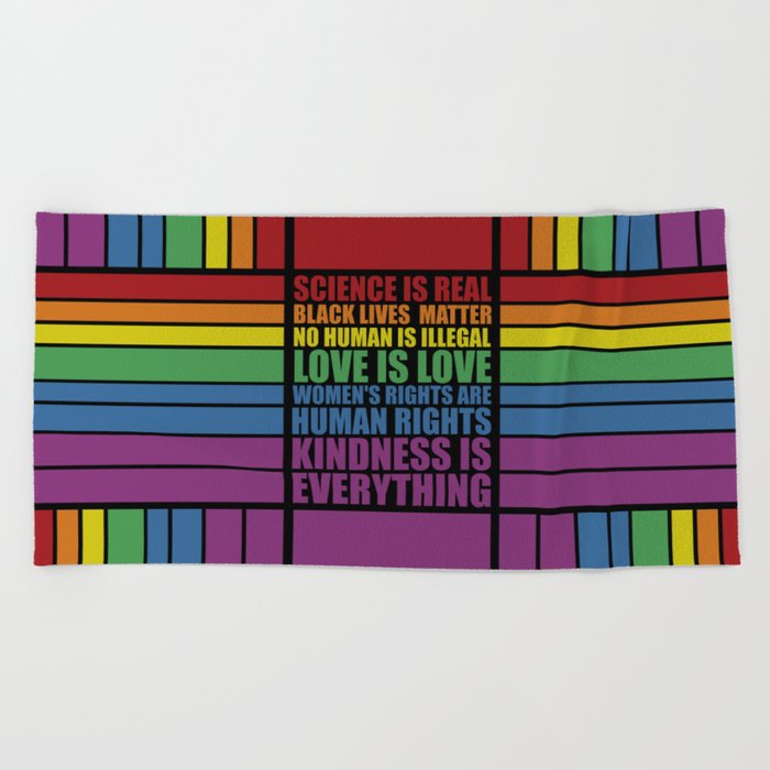 Science is real... Inspirational Fashion Beach Towel