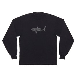 Abstract Great White Shark Long Sleeve T Shirt