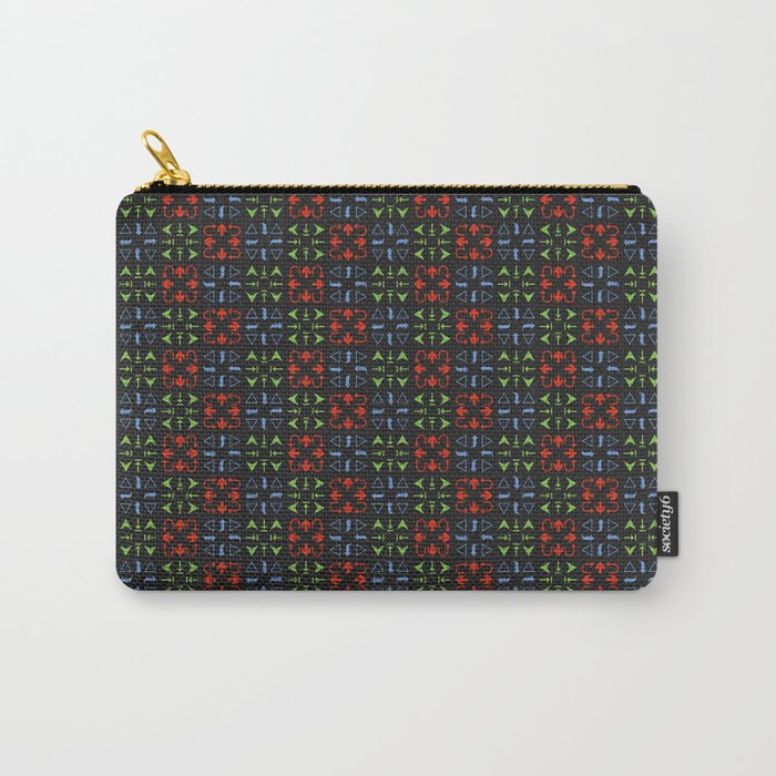 Arrows Pattern Color Carry-All Pouch