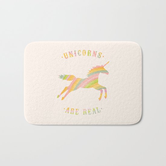 Unicorns Are Real Bath Mat