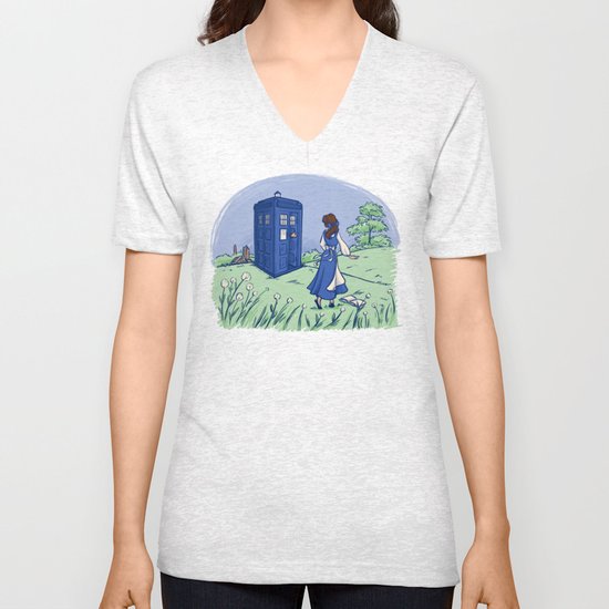 Adventure in the Great Wide Somewhere Unisex V-Neck