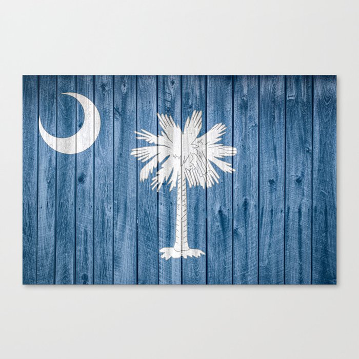 South Carolina State Flag Barn Wall Print Canvas Print