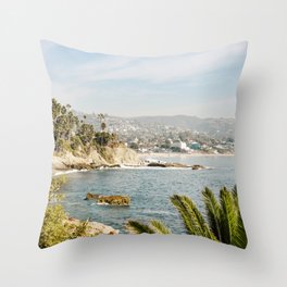 Laguna Beach Print  Throw Pillow