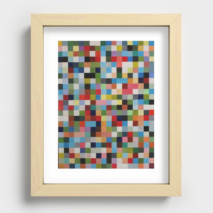 432 Squares Recessed Framed Print