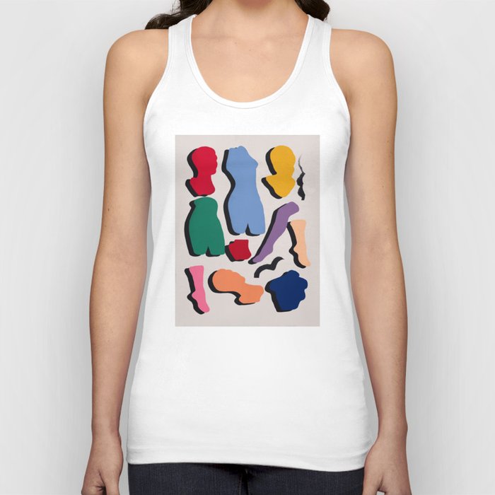 Mannequin cut out abstract Tank Top