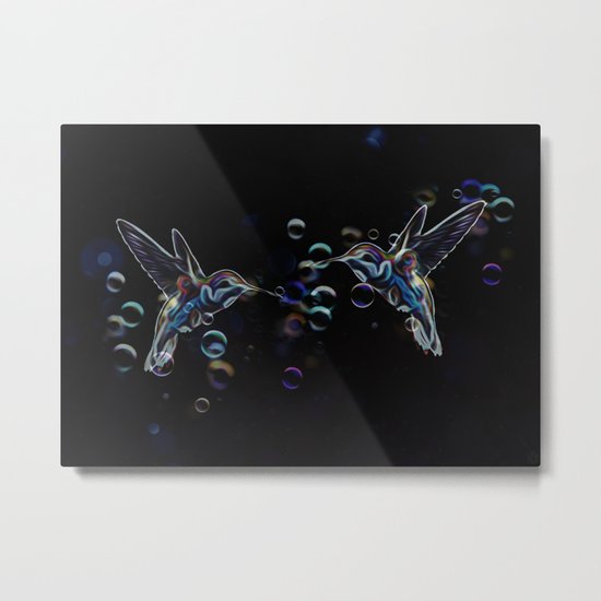 Hummingbirds Metal Print