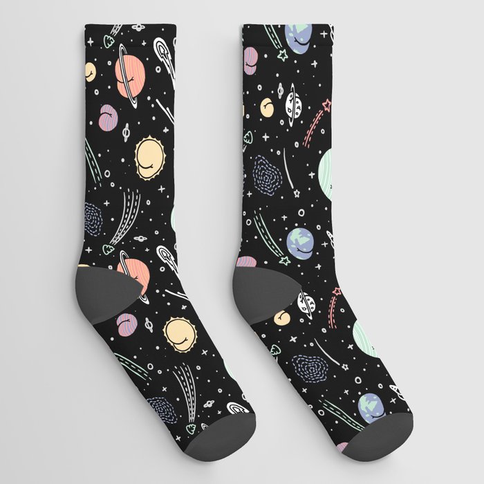 Asstronomy Pattern Socks