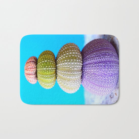 Oursin color coquillage Bath Mat