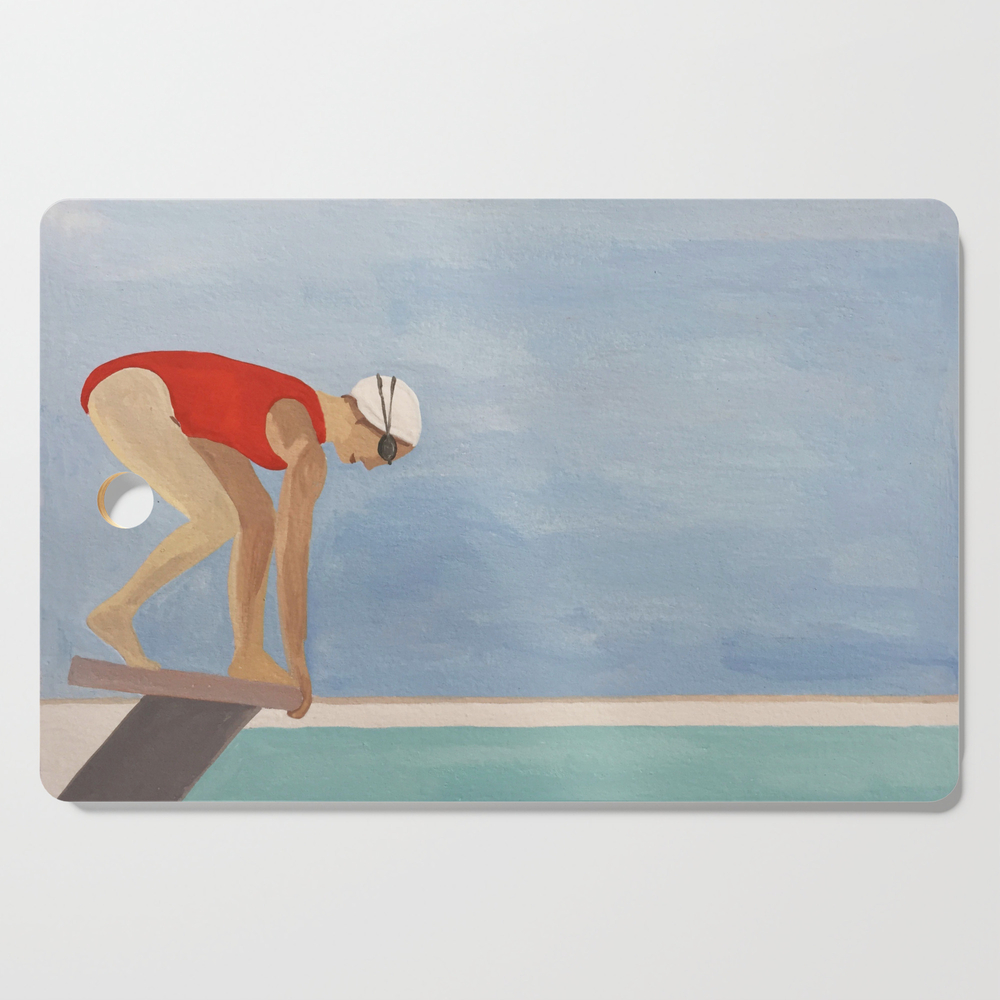 Swimmer Cutting Board by dasbrooklyn