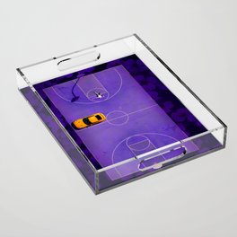 The Purple Basketball Court Acrylic Tray