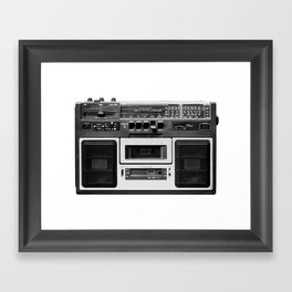 cassette recorder / audio player - 80s radio Framed Art Print