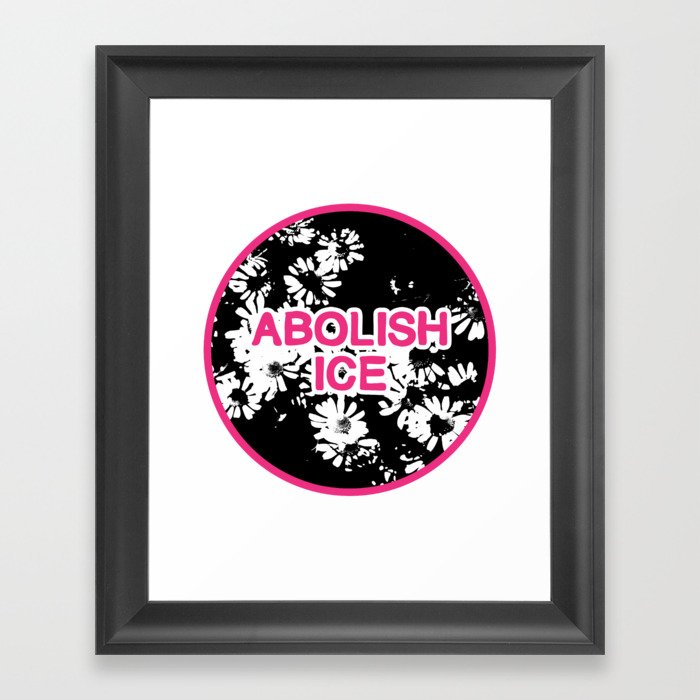 abolish ice Framed Art Print